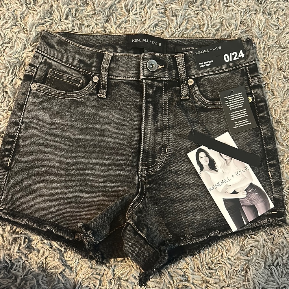 Kendall and Kylie black jean shorts